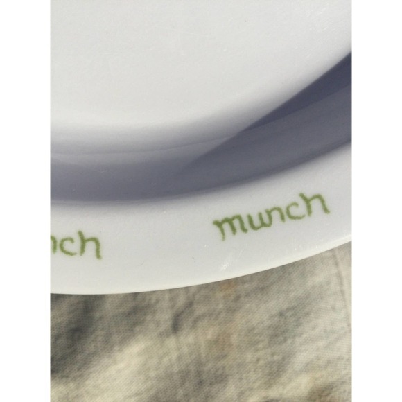 Pottery Barn Children’s Melamine Plate Kids White 8.5” Toddler Lamb Munch Baby - Picture 4 of 9